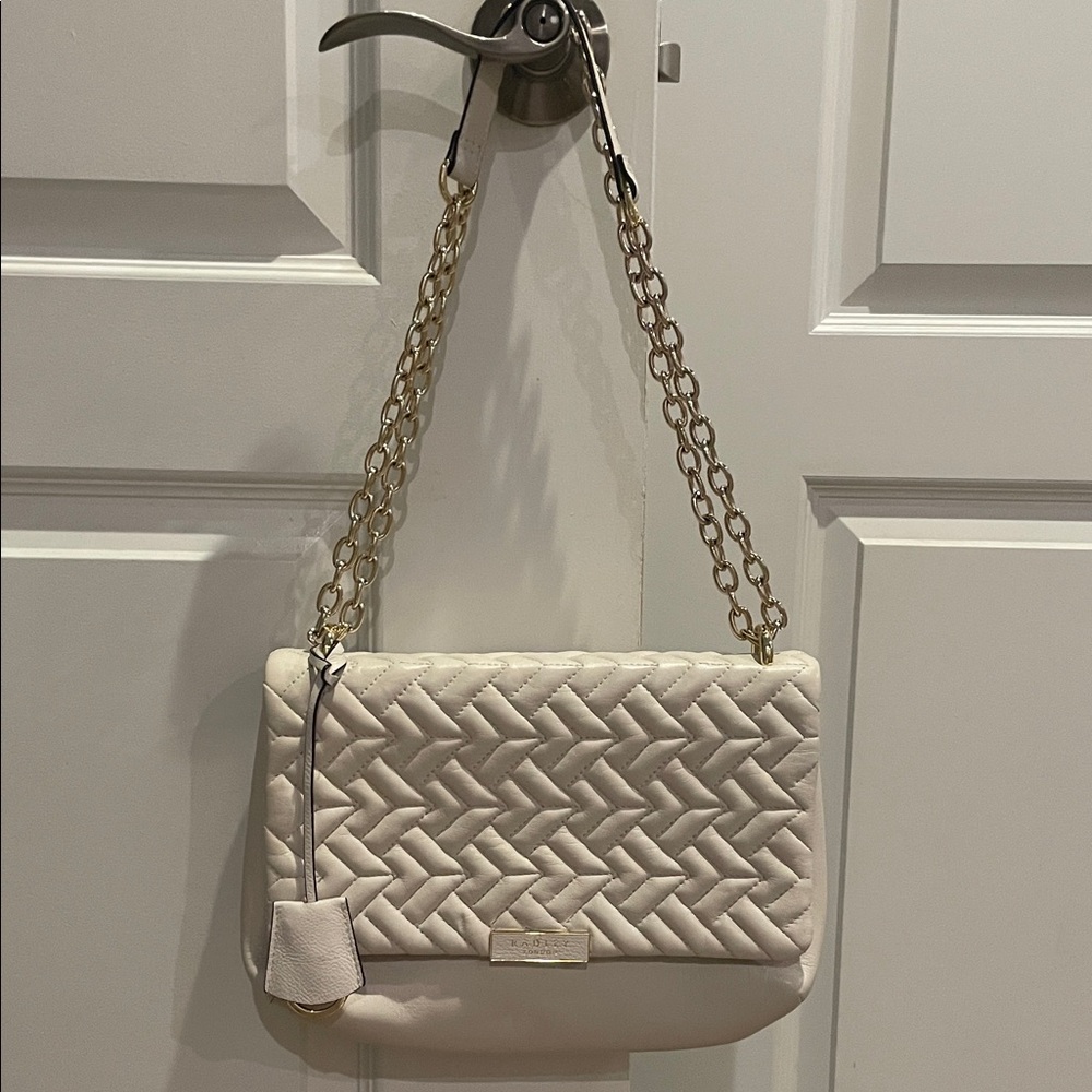 RADLEY London Cream Quilted Chain Shoulder Bag